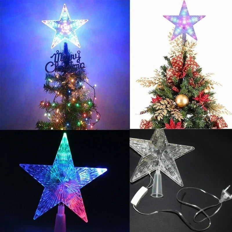 Colour Changing Christmas Tree Topper Star