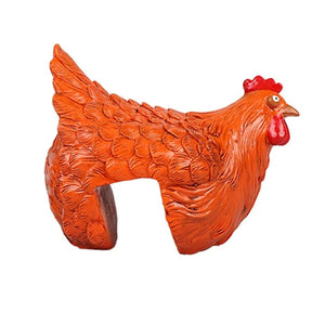 Farmhouse Resin Hen Sculpture - Waterproof Garden & Yard Decor