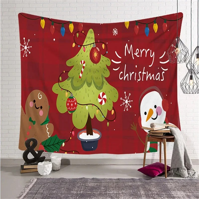 Christmas Snowman Tapestry