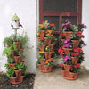 Stackable Vertical Planter for Strawberries and Herbs