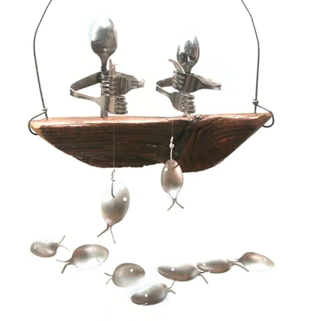 Elegant Spoon Fish Wind Chime – Handcrafted & Unique Décor