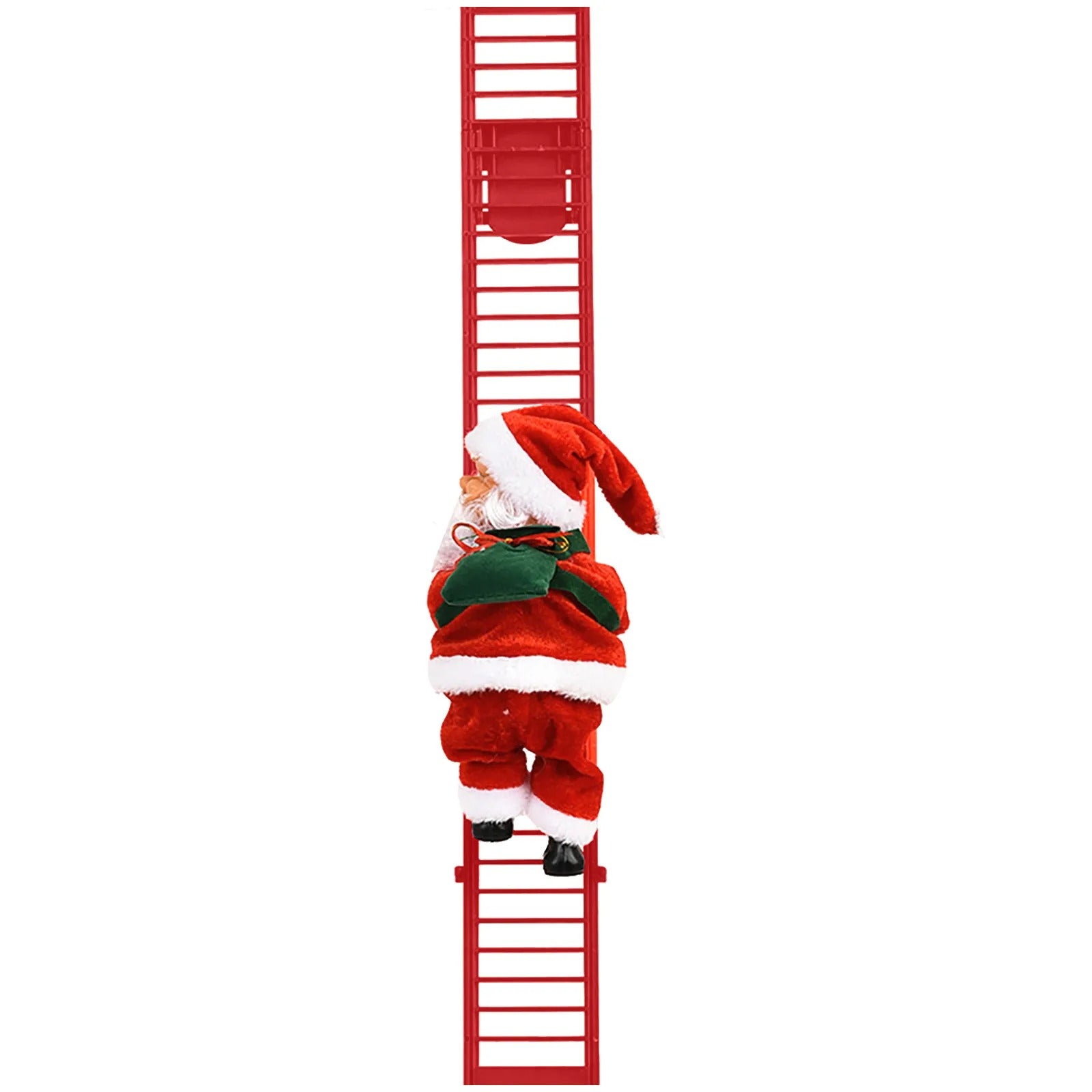 2023 Electric Climbing Santa Claus with Music & LED Lights – Festive Hanging Tree Ornament