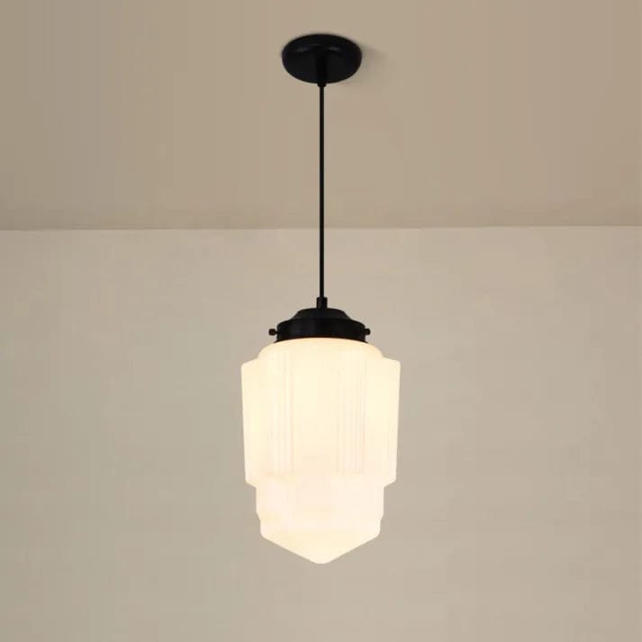 Vintage Milk Glass Pendant Light – Timeless Elegance