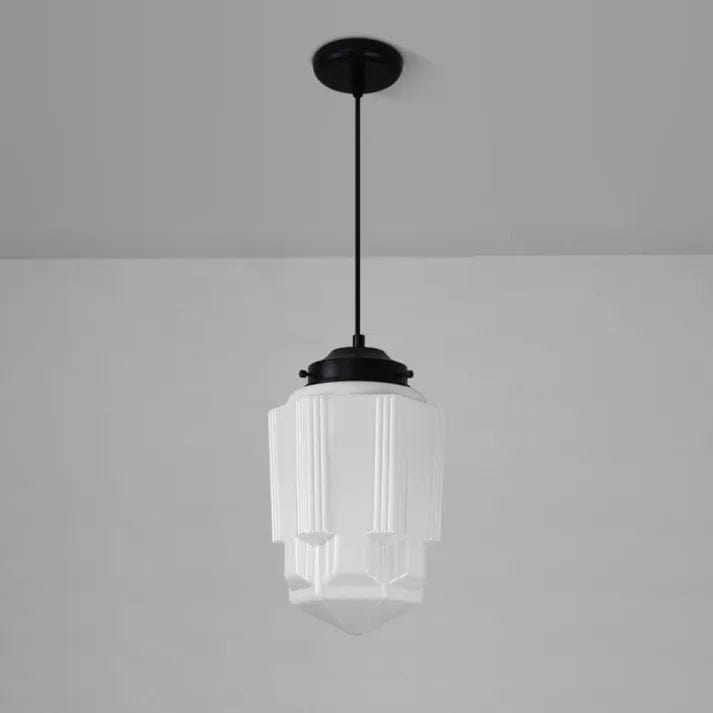 Vintage Milk Glass Pendant Light – Timeless Elegance