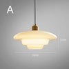 Milk White Glass Pendant Light – Mid-Century Elegance