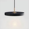 Minimalist Iron & Acrylic Pendant Light - Adjustable Cord, LED Bulb Included