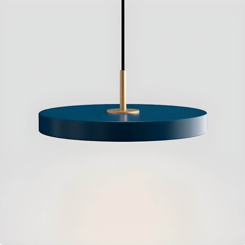 Minimalist Iron & Acrylic Pendant Light - Adjustable Cord, LED Bulb Included