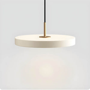 Minimalist Iron & Acrylic Pendant Light - Adjustable Cord, LED Bulb Included