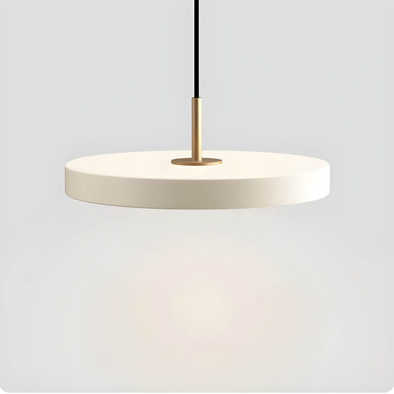 Minimalist Iron & Acrylic Pendant Light - Adjustable Cord, LED Bulb Included