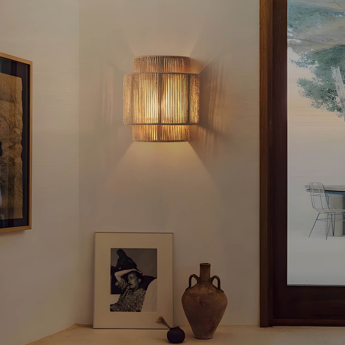 Hikari Natural Rope Wall Light - Elegant Ambient Lighting