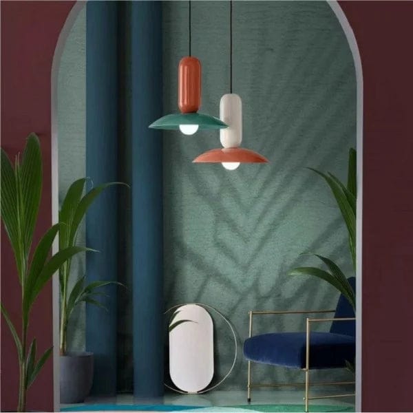 Macaron Frisbee Pau Pendant Lamp - Playful & Sophisticated Design