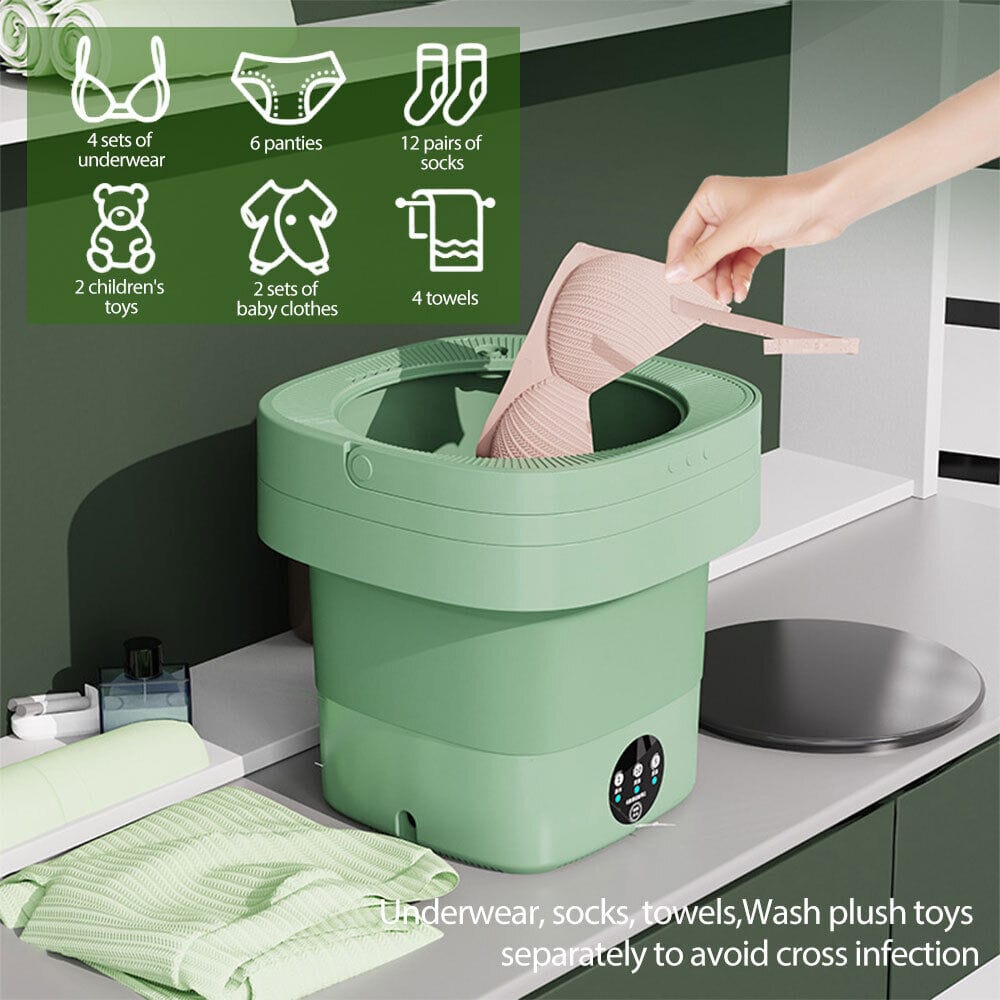 Portable Mini Washing Machine – 11L Capacity, Eco-Friendly