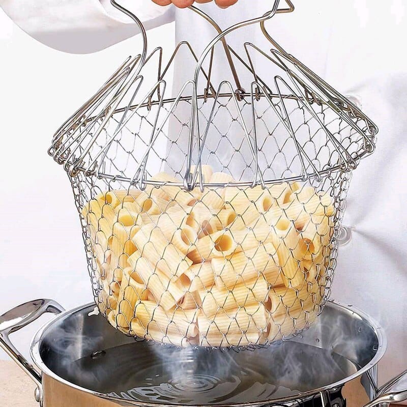 Foldable Basket Frying Drainer