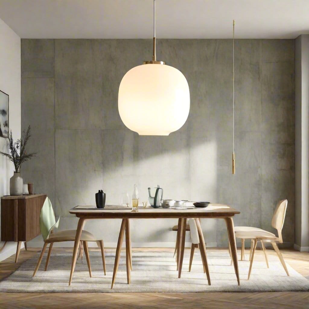 OpalGlow Nordic Pendant Light – Minimalist Elegance