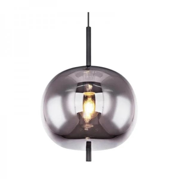 Blacky Pendant Light - Modern Smoked Glass & Metal Chandelier