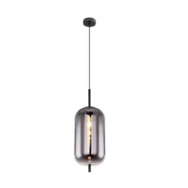 Blacky Pendant Light - Modern Smoked Glass & Metal Chandelier