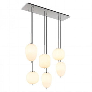 Blacky Pendant Light - Modern Smoked Glass & Metal Chandelier