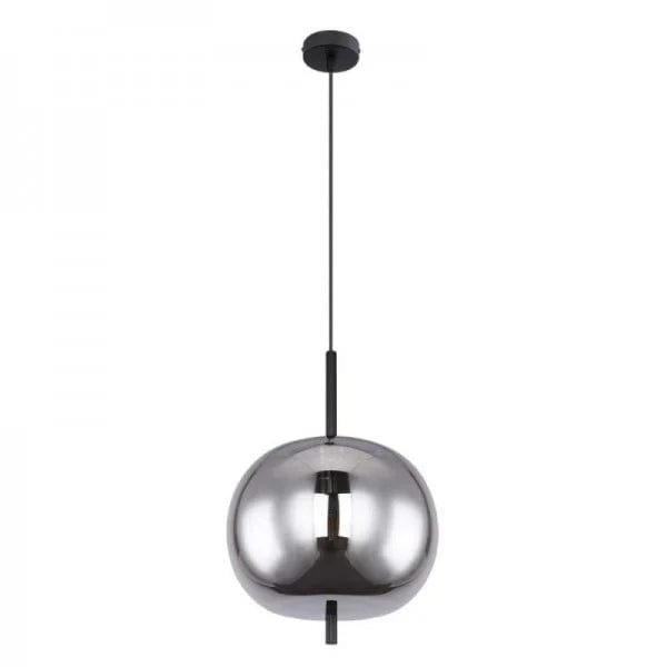 Blacky Pendant Light - Modern Smoked Glass & Metal Chandelier