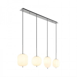 Blacky Pendant Light - Modern Smoked Glass & Metal Chandelier