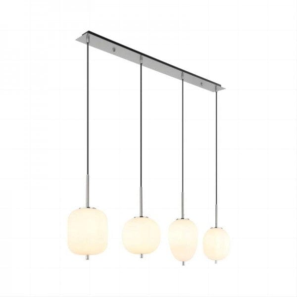 Blacky Pendant Light - Modern Smoked Glass & Metal Chandelier