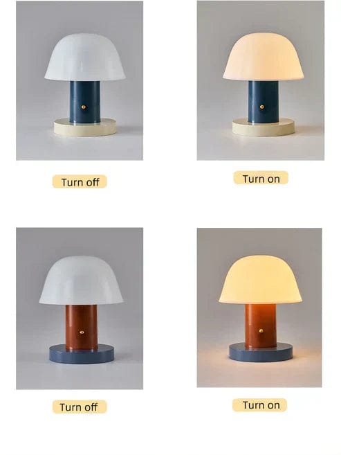 Mushroom Touch Lamp – Dimmable & Portable LED