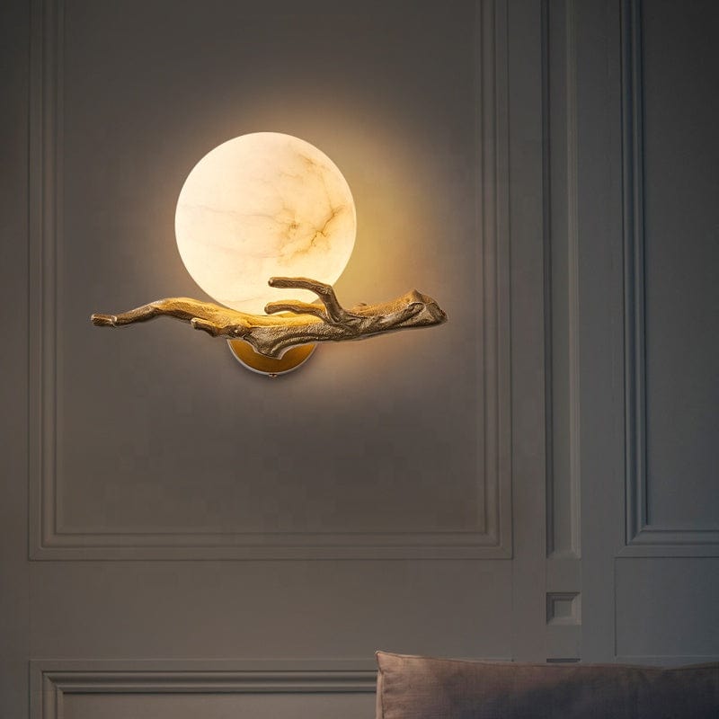 Modern Creative Marble Wall Lamp – Nordic-Inspired LED Light