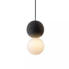 Origo Pendant Lamp - Volcanic Rock & Opal Glass Diffuser LED Light