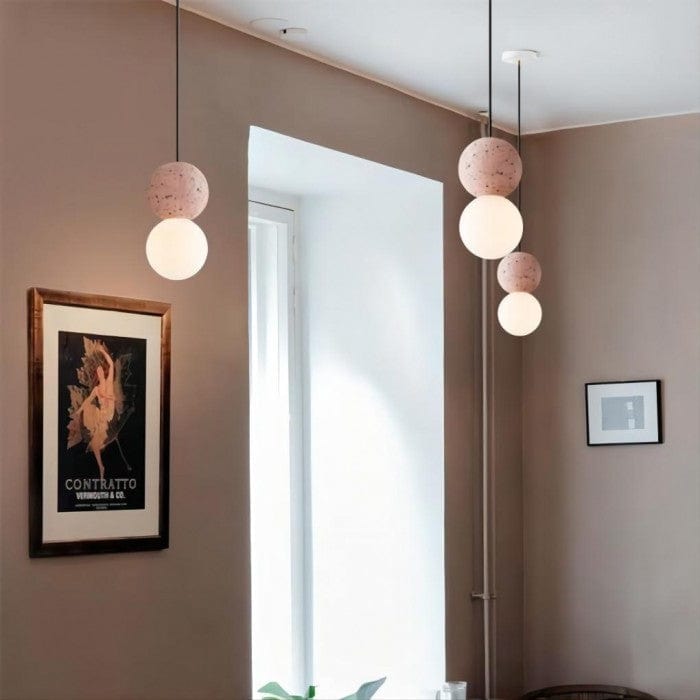 Origo Cement Bowl Lamp - Modern Pendant Light