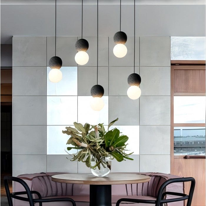 Origo Cement Bowl Lamp - Modern Pendant Light