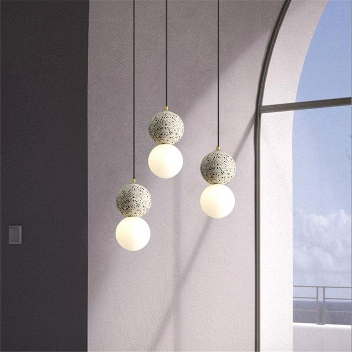 Origo Cement Bowl Lamp - Modern Pendant Light