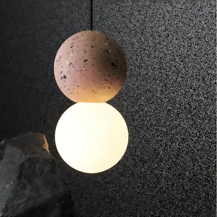 Origo Cement Bowl Lamp - Modern Pendant Light