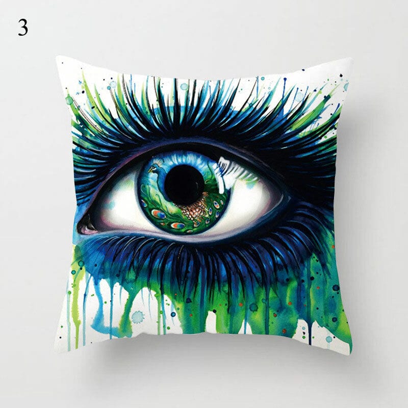 18" Abstract Art Pillow Cover – Soft Cushion for Home Decor