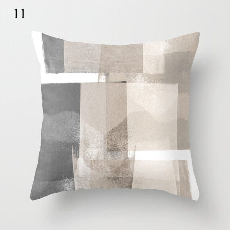 18" Abstract Art Pillow Cover – Soft Cushion for Home Decor