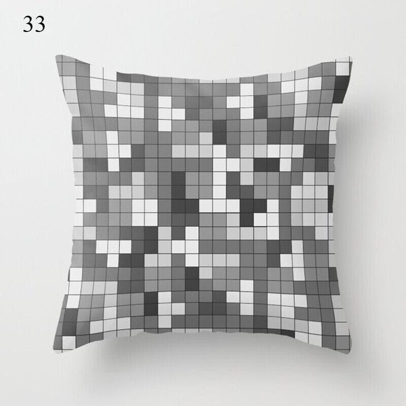 18" Abstract Art Pillow Cover – Soft Cushion for Home Decor