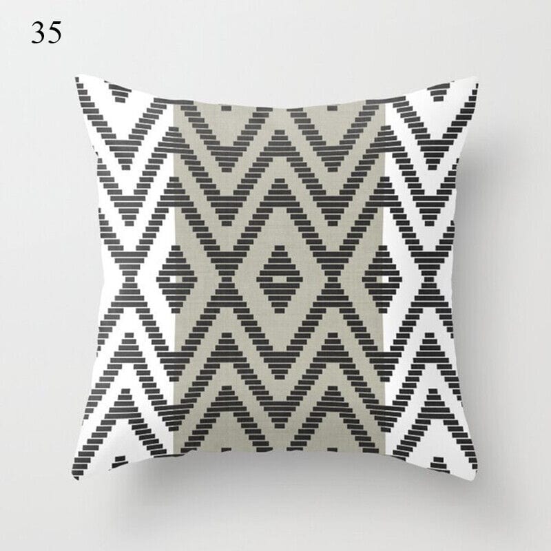 18" Abstract Art Pillow Cover – Soft Cushion for Home Decor