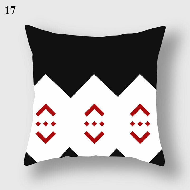 18" Abstract Art Pillow Cover – Soft Cushion for Home Decor