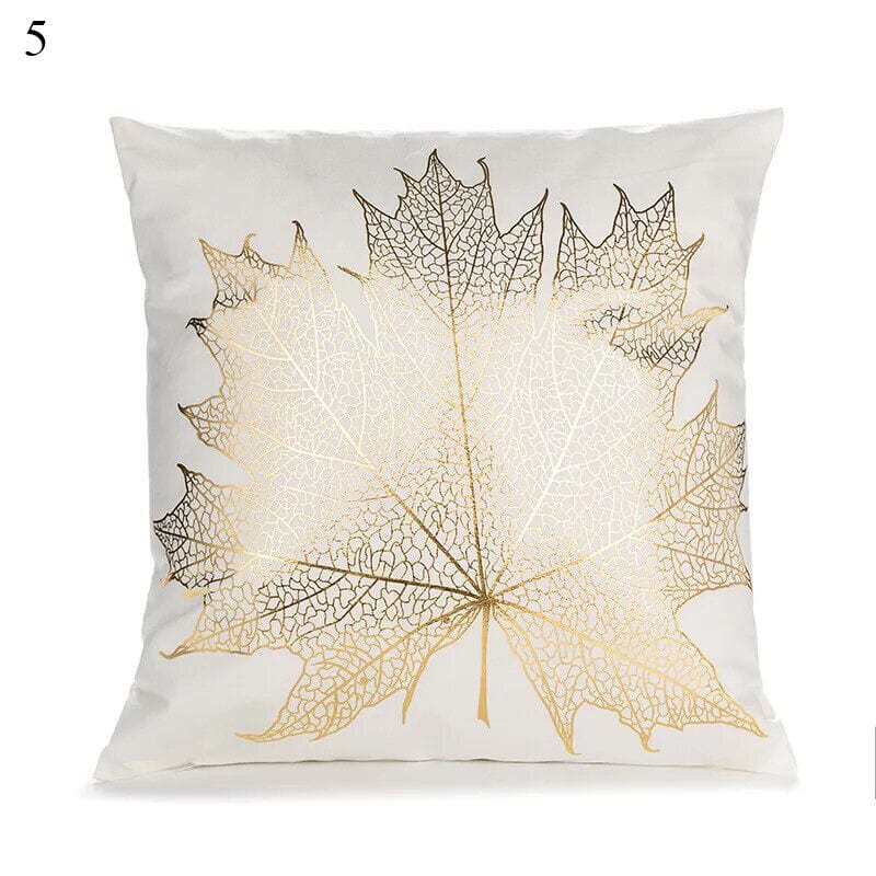 Gold Black Print Cushion Cover Geometric Throw Pillow Case Printed Pillowcase