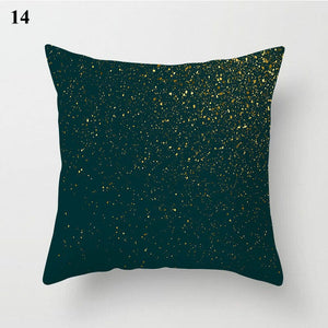 Gold Black Print Cushion Cover Geometric Throw Pillow Case Printed Pillowcase