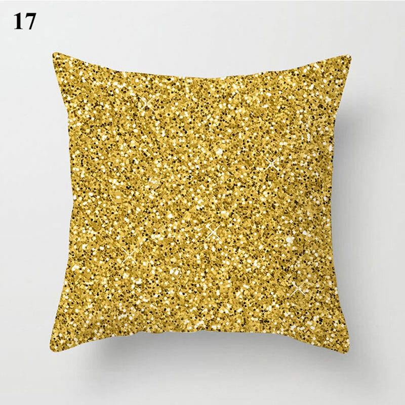 Gold Black Print Cushion Cover Geometric Throw Pillow Case Printed Pillowcase