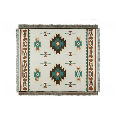 Geometric Aztec Throw Blanket