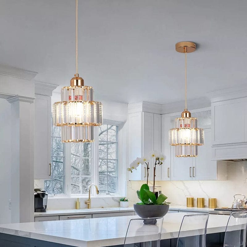 Fernando Glass Crystal Ceiling Pendant Light - Elegant Design