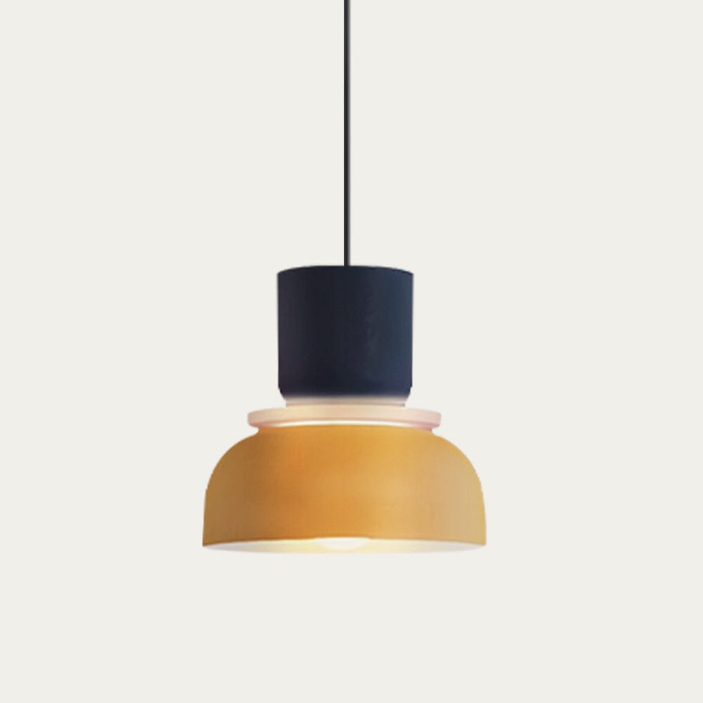 Color-Block Acrylic Pendant Light with Nordic Macaron Design