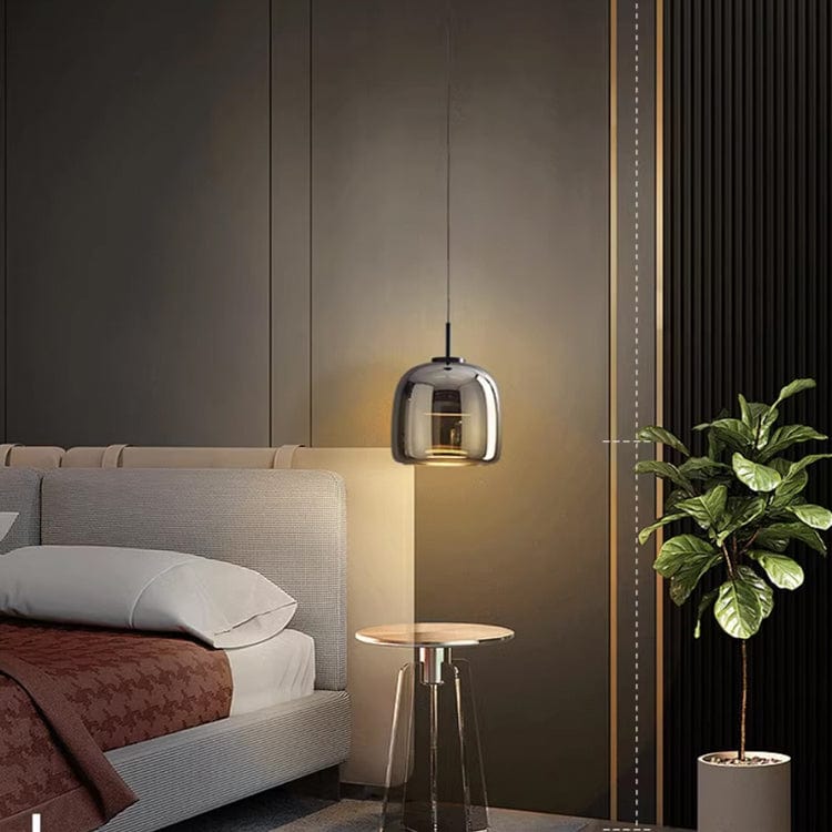 Nordic Black Glass Pendant Light – Modern Elegance for Sophisticated Interiors