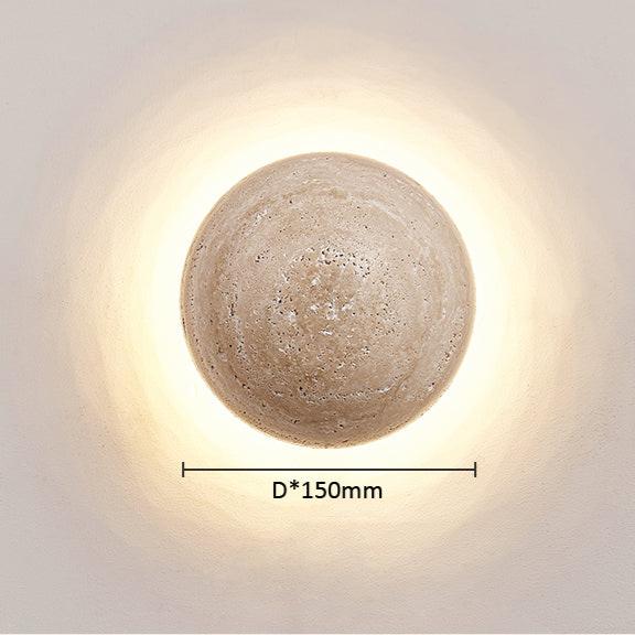 Nordic Cream-Style Wall Lamp – Minimalist Travertine Design