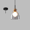 Japanese Minimalist Wrought Iron Chandelier - Dynamic Glass Pendant Light