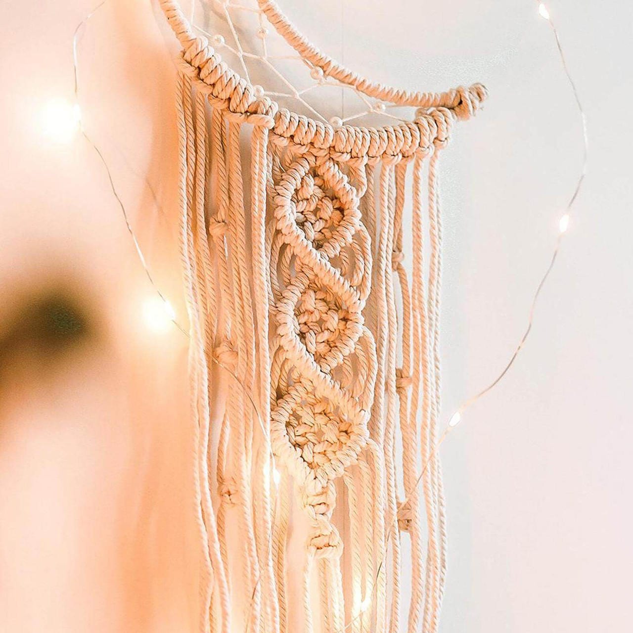 Lunar Love Dreamcatcher – Moon-Inspired, Calming Decor