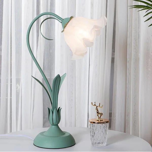 Vintage Adjustable Flower Table Lamp – Elegant, Nostalgic Design with Practical Lighting