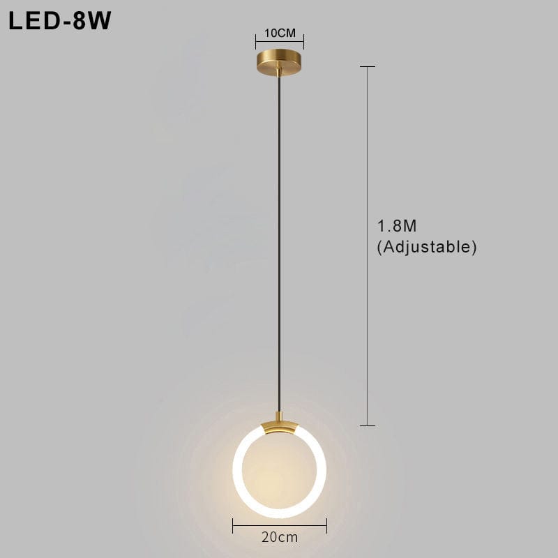 Nordic Simple LED Pendant Light - Scandinavian Minimalism for Modern Interiors