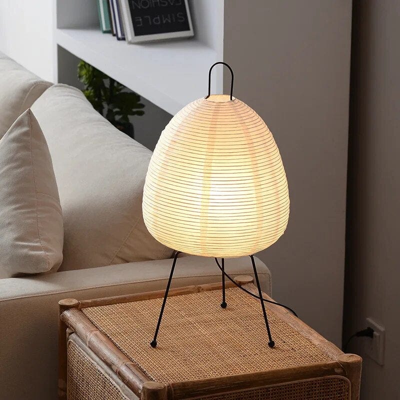 Japanese Rice Paper Lamp – Artistic LED Light for Peaceful Ambience